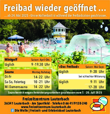 2025 - Freibadstart