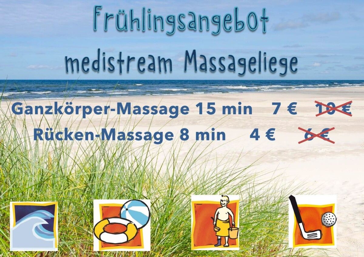 Massageliege Frühlingsangebot