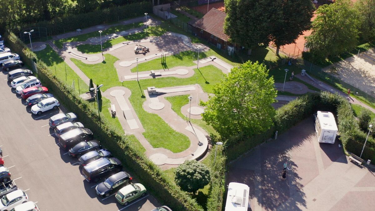 Minigolfanlage von oben